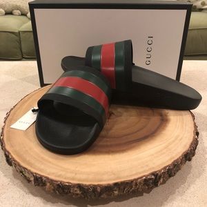 Gucci Men’s Rubber Slide Sandal